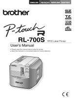 Brother RL-700S User manual