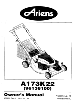 Ariens A173K22 (96146000300) Owner's manual