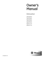 Monogram ZBD0710N20SS Owner's manual