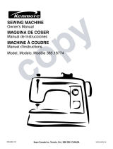 JANOME 385.16774 Owner's manual