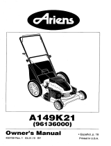Ariens A149K21 (96136000) Owner's manual