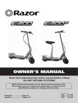 Razor E200 Series Owner's manual