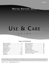 Maytag NEPTUNE MD98 User manual