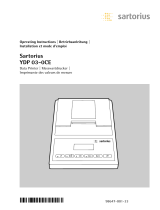 Sartorius YDP 03-0CE Operating instructions