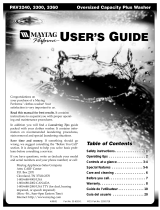 Maytag PAV3360 User manual