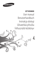 Samsung GT-B3800 User manual