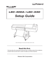 Roland LEC-330 Installation guide