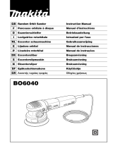 Makita BO6040 Owner's manual
