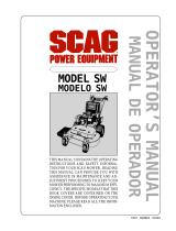 Scag Power Equipment SW36A-13KH User manual