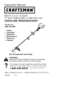 Craftsman WEEDWACKER 358.791590 Owner's manual