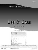 Maytag MD75 User guide