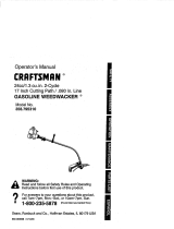 Craftsman WEEDWACKER 358.795310 Owner's manual