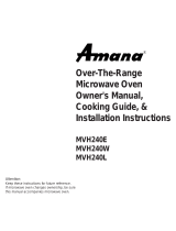 Amana MVH240L Owner's manual