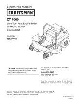 Craftsman ZT Zero 22 User manual