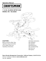 Craftsman 126.32563 Operators Owner's manual