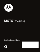 Motorola W408G User guide