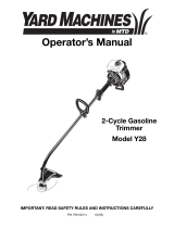 Yard Machines Y28 User manual