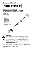 Craftsman WEEDWACKER 358.791170 Owner's manual