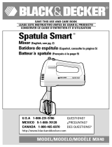 Black & Decker Spatula Smart MX40 User manual