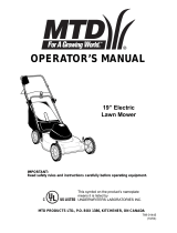 MTD 769-01445 User manual