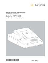 Sartorius YPD20-OCE Operating instructions