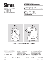 Simer 2905-04 User manual