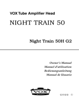 Vox NIGHT TRAIN EFGSJ1 Owner's manual