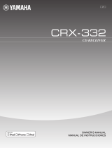 Yamaha CRX-332 Owner's manual