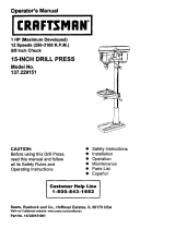 Craftsman 137229150 Owner's manual