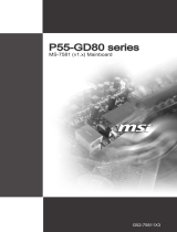 MSI P55 GD80 - Motherboard - ATX User manual
