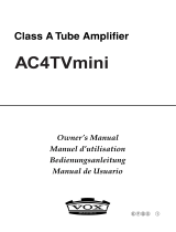 Vox AC4TVMINI Owner's manual