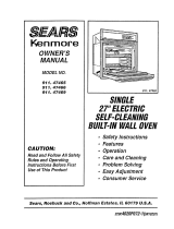 Sears KENMORE 911.47465 User manual