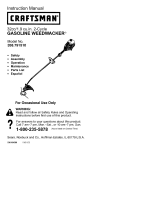 Craftsman WEEDWACKER 358.791510 Owner's manual