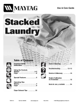 Maytag Stacked Laundry User manual