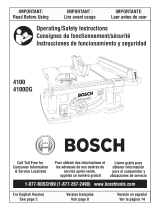 Bosch 4100 Owner's manual
