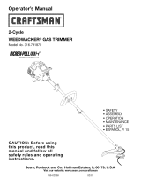 Craftsman WEEDWACKER Incredi-Pull 316.791870 Owner's manual