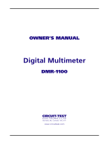 Circuit-test DMR-1100 Owner's manual