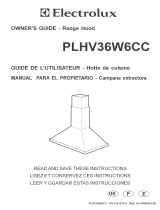 Electrolux PLHV36W6CC Owner's manual