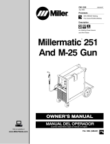 Miller MILLERMATIC 251 AND M-25 GUN Owner's manual