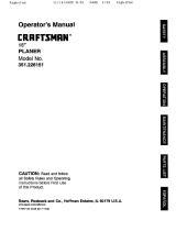 Sears Craftsman 351.226151 User manual