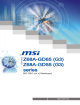 MSI Z68A-GD55 series User manual