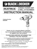 Black & Decker BDEDMT TYPE 1 Owner's manual