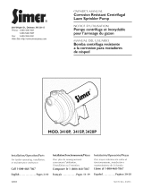Simer 3410P Owner's manual