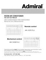 Admiral AW-10CR1FLU Owner's manual