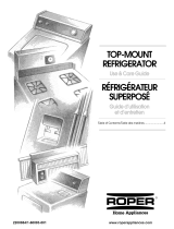 Roper TOP-MOUNT REFRIGERATOR Owner's manual