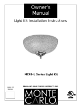 Monte Carlo Fan Company MC49-L series Owner's manual