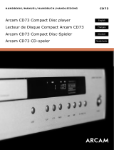 Arcam CD73 User manual