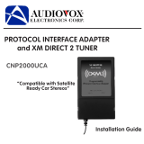 Audiovox CNP2000UCA Installation guide