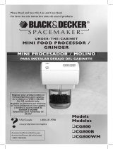 Black & Decker Spacemaker CG800 User manual