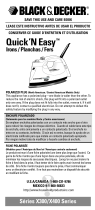 Black and Decker X400 Series User manual